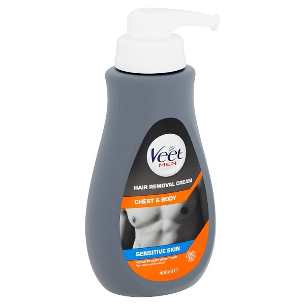 Veet Men Hair Removal Cream Chest & Body Sensitive 400ml