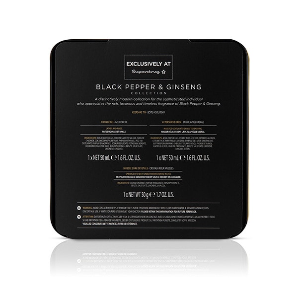 Baylis & Harding For Him Black Pepper & Ginseng Trio Tin