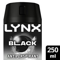 Lynx XXL Black 72hour Anti-Perspirant Deodorant Spray 250 ml