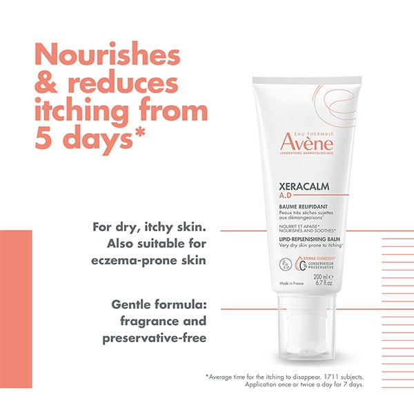 Avène XeraCalm A.D. Balm Moisturiser Dry, Itchy Skin 200ml