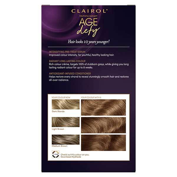 Nice n Easy Age Defy Hair Dye Light Brown 6