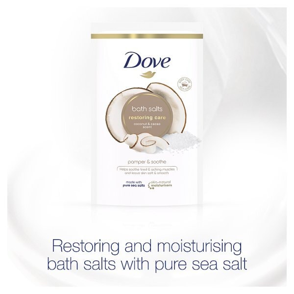 DNR Dove Bath Salts Pouch Coconut And Cacao Restoring Care 900G