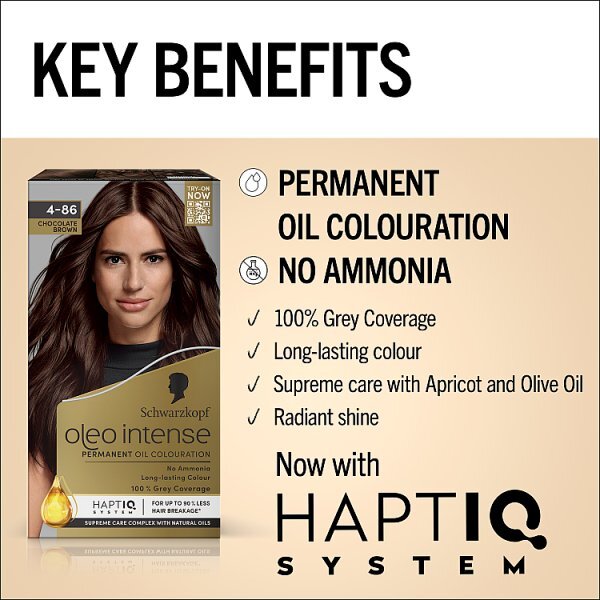 Schwarzkopf Oleo Intense 4-86 Chocolate Brown Hair Dye