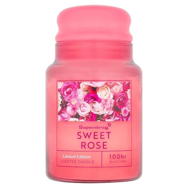 Superdrug Rose Candle 620g