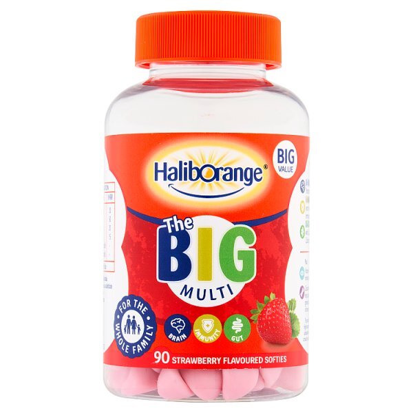 Haliborange Brain Immunity Gut Strawberry - 90 Softies