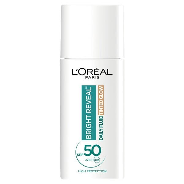 L'Oréal Paris Daily Fluid Tinted Glow Spf 50+, Bronze, 50ml