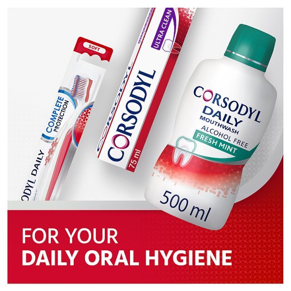 Corsodyl Daily Gum Care Mouthwash Fresh Mint 500ml