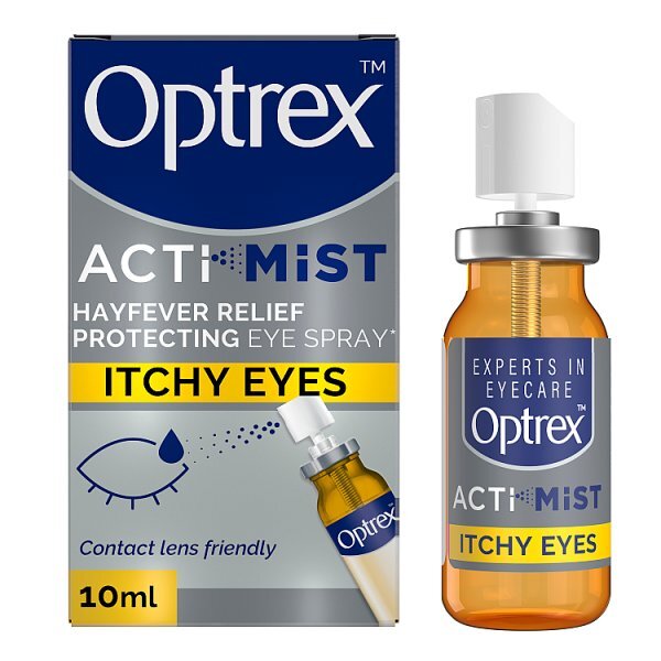 Optrex ActiMist Double Action Spray Itchy Watery Eyes 10ml