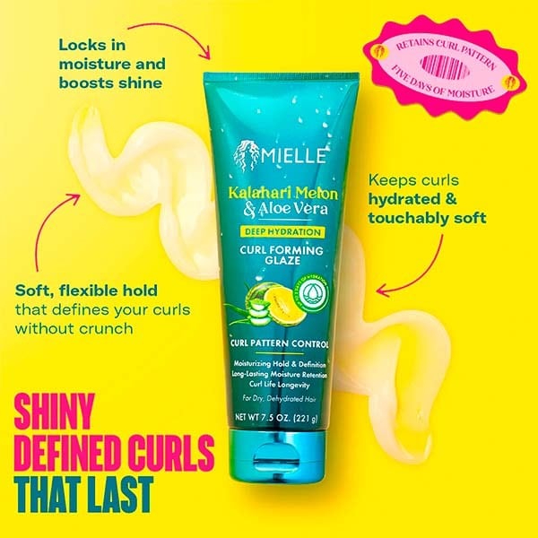 Mielle Kalahari Melon & Aloe Hydrate Curl Forming Glaze 221G
