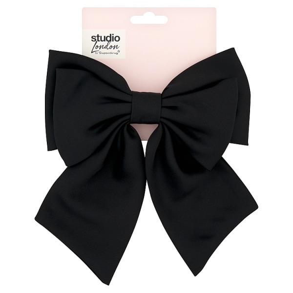 Studio London Bow Hair Clip Black