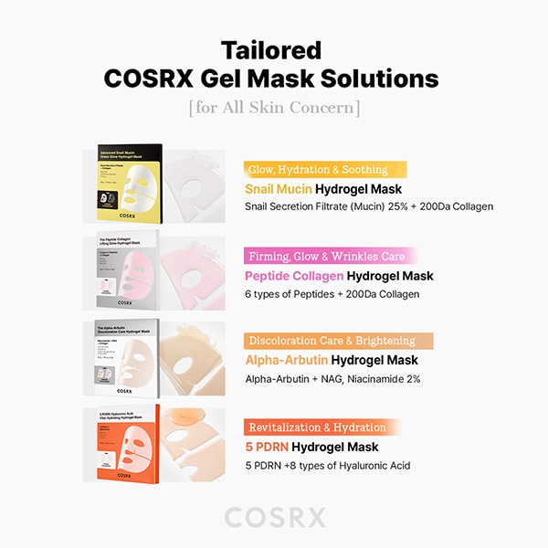 Advanced Snail Mucin Glass Glow Hydrogel Mask