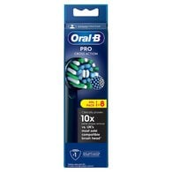 Oral-B Pro Cross Action Black Toothbrush Heads, 8 Counts