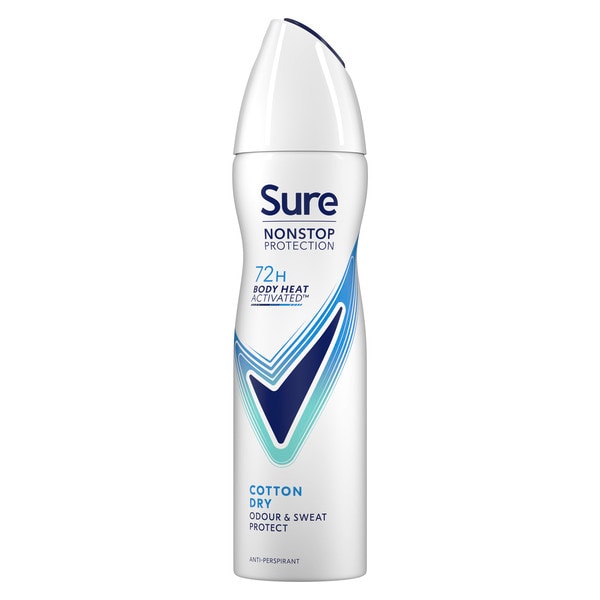 Sure Nonstop Protection Cotton Dry Anti-Perspirant Aerosol 150 ml