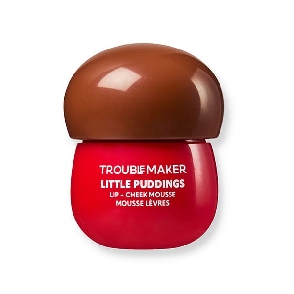 Trouble Maker Little Pudding Blurring Lip + Cheek Mousse Nude Brown