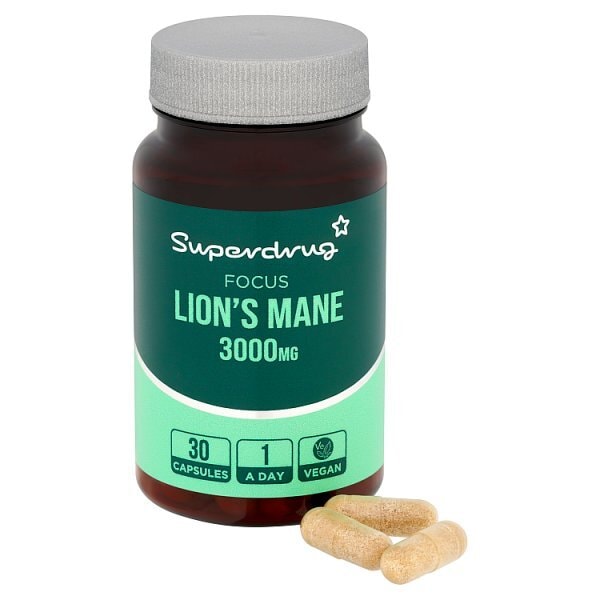 Superdrug Lions Mane 3000mg 30s