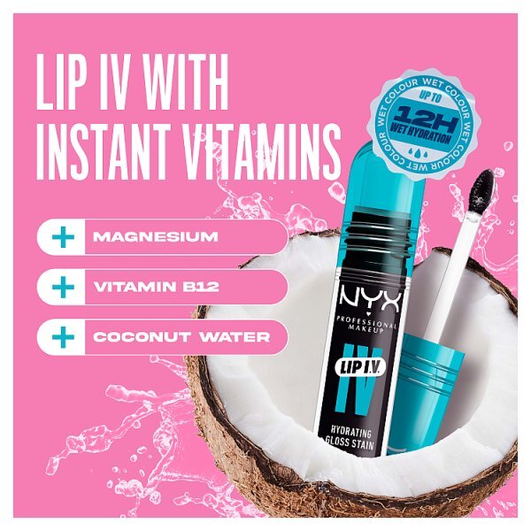 NYX Lip IV Hydrating Gloss Stain Lip Gloss Grape Gushin 5ml