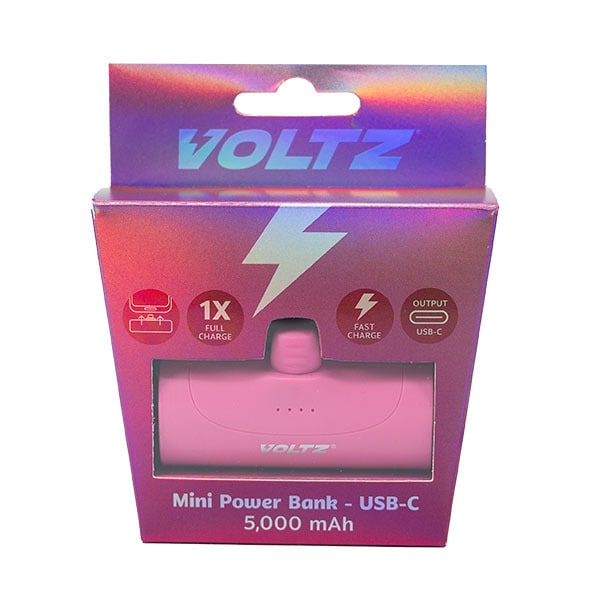 Voltz 5K Power Bank Usb-C Pink