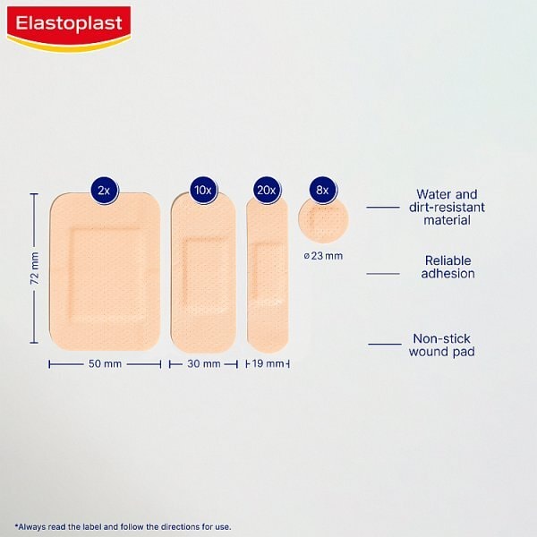 Elastoplast All-Purpose Water & Dirt Resistant, 40 Plasters