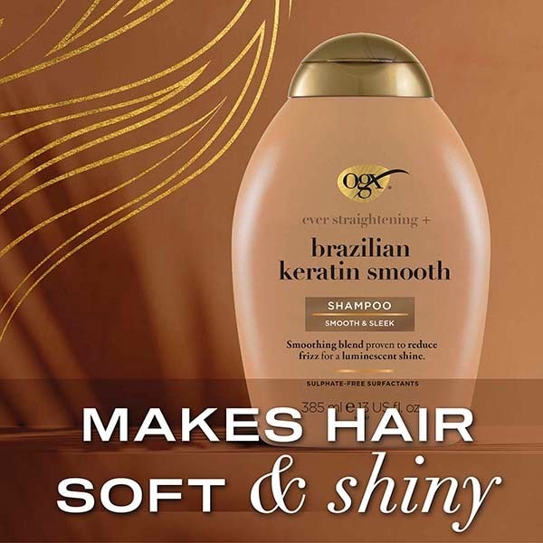 OGX Ever Straightening+ Brazilian Keratin Shampoo 385ml