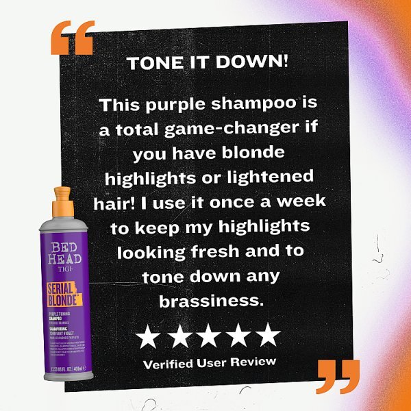 Bed Head Serial Blonde Purple Toning Shampoo 400Ml
