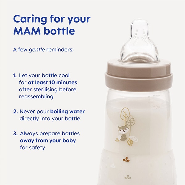 MAM Easy Start Bottles in Grey 260ml 2 Pack