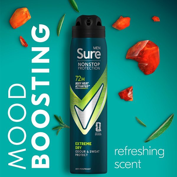 Sure Men Nonstop Protection Extreme Dry Anti-Perspirant Aerosol 250 ml