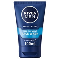 NIVEA MEN Deep Cleaning Face Wash Protect & Care, 100ml