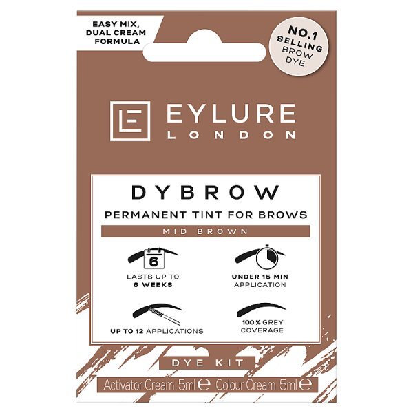 Eylure Dybrow - Mid Brown - Permanent Eyebrow Tint 5ml
