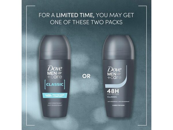 Dove Men+Care Classic Anti-Perspirant Roll On 50 ml