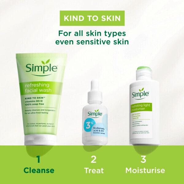 Simple Kind to Skin Hydrating Light Face Moisturiser 125ml