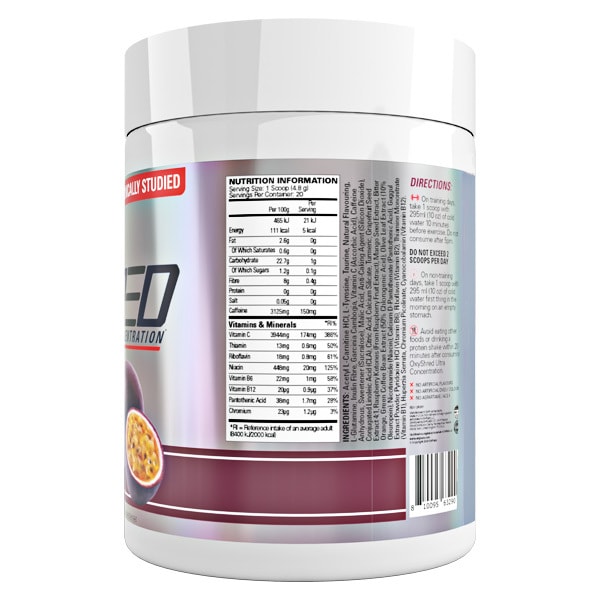 EHPlabs OxyShred Passionfruit 20 Serve