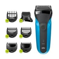 Braun Series 3 310BT Electric Wet&Dry Shaver, Black/Blue