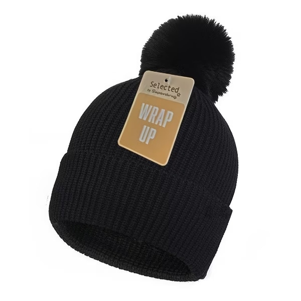 Superdrug Bobble Hat Black