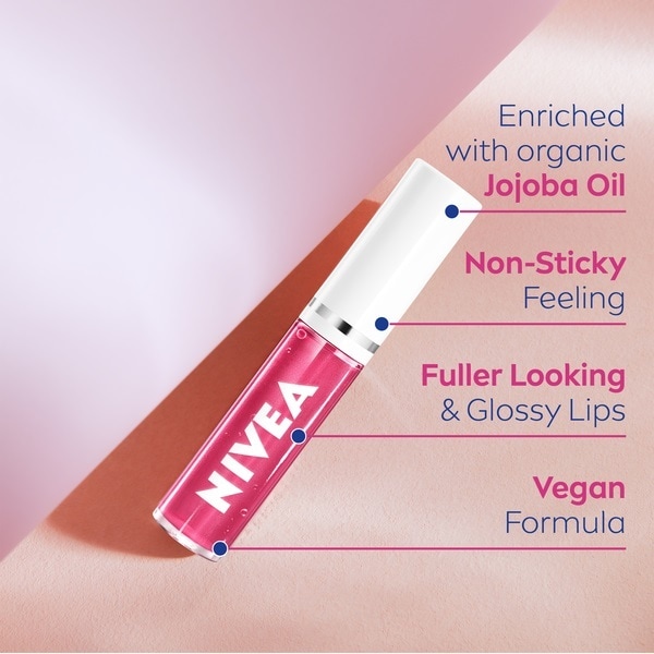 NIVEA Pink Rock Lip Oil For Long Lasting Moisture 5.5ml