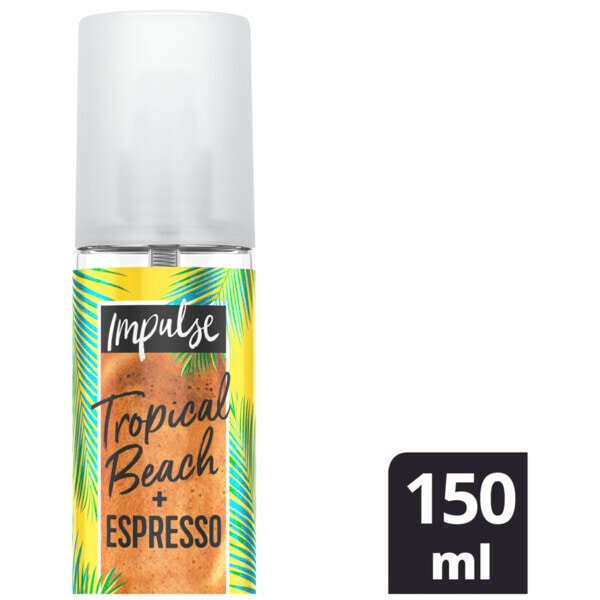 Impulse Tropical Beach + Espresso Body Mist 150ml