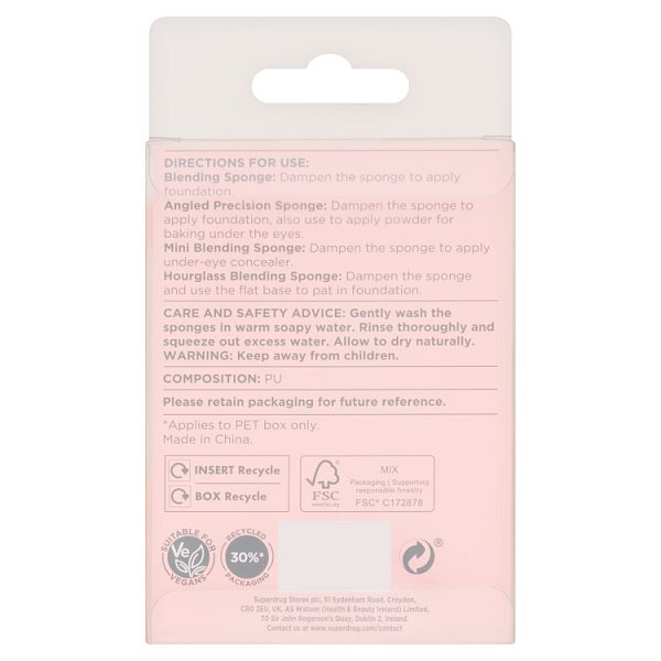 S/D STUDIO LONDON BLENDING SPONGE 4 PACK