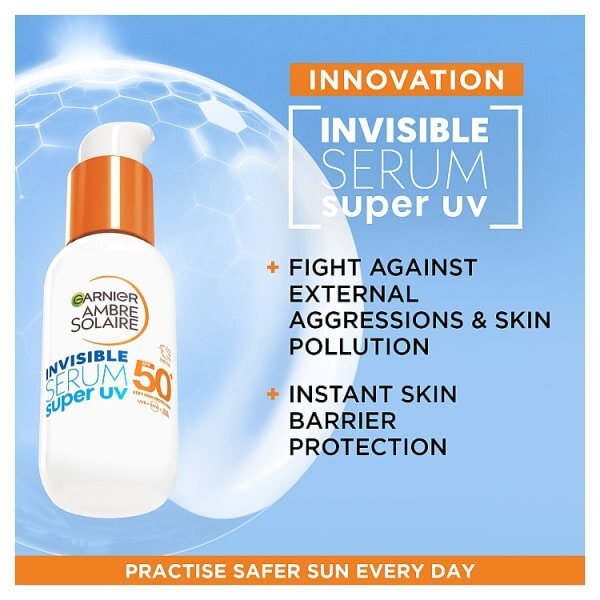 Garnier Ambre Solaire Super Uv Invisible Face Serum Spf 50+