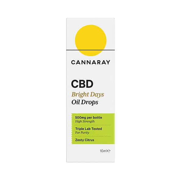 Cannaray Cbd Bright Days Oil Drops 500Mg 10Ml