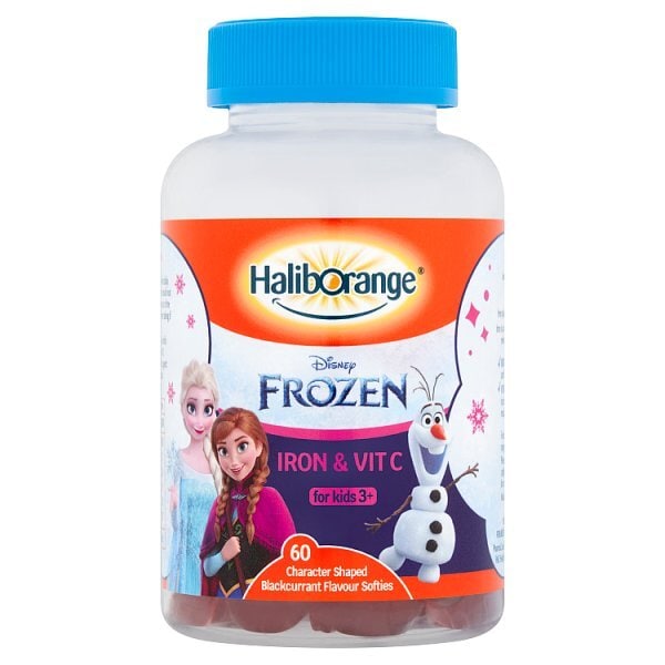 Haliborange Disney Frozen Iron Vit C Blackcurrant Softies 60