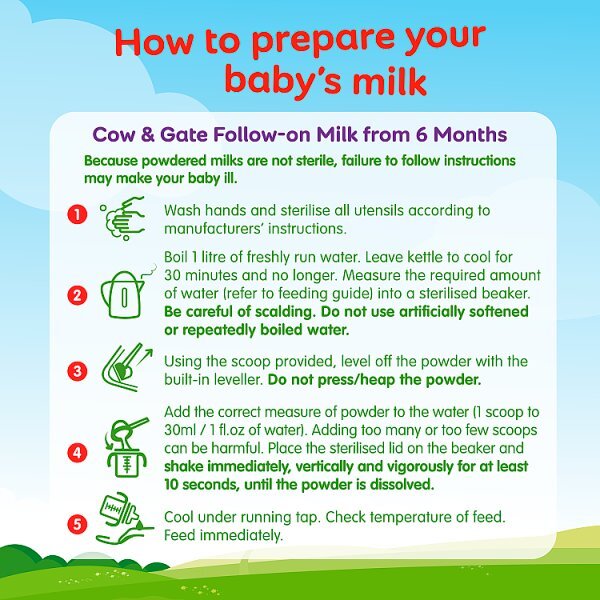 Cow & Gate 2 Follow On Baby Milk Formula 6-12 Months 800g