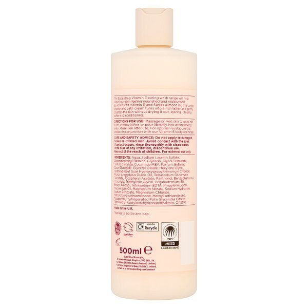 Superdrug Vitamin E & Almond Showergel & Bath Soak 500ml