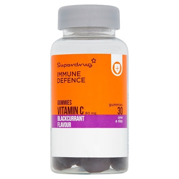 Superdrug Chewable Blackcurrant Gummie Vitamin C X 30