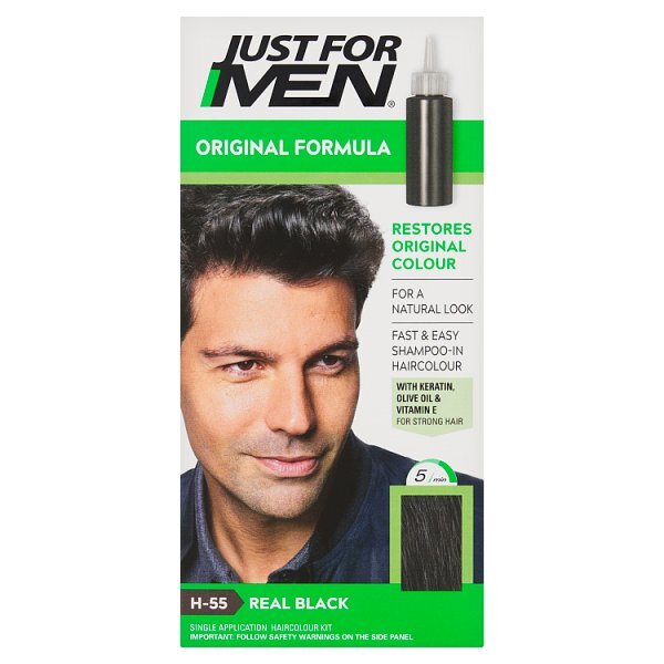 Just For Men Shampoo-In Haircolour Natural Real Black