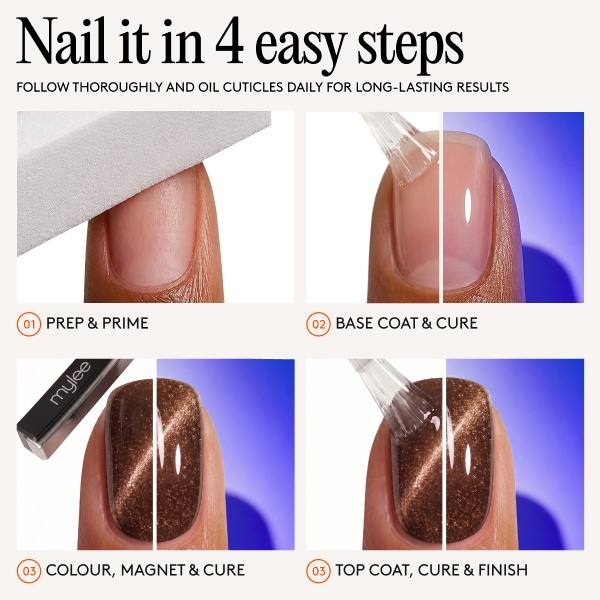 Mylee Cat Eye Gel Nail Polish Walk In The Park - 8Ml