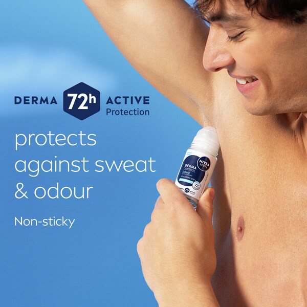 NIVEA MEN Derma Extra Comfort 72h Deodorant Roll On 50ml