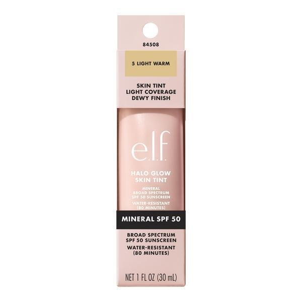 e.l.f. Halo Glow Skin Tint Foundation - SPF 50 5 Light Warm