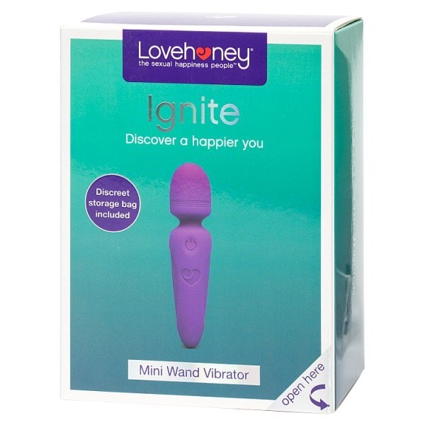 Lovehoney Ignite Rechargeable Wand Vibrator Purple