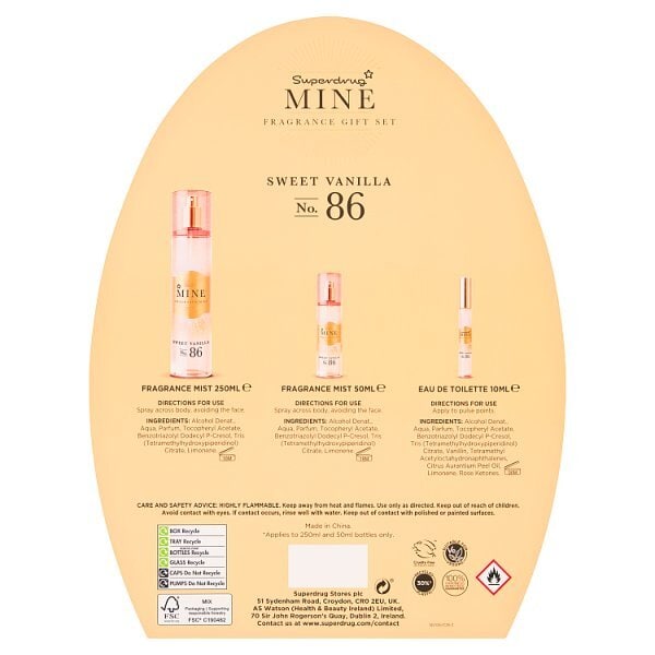 Mine Mists Vanilla Fragrance Gift Set