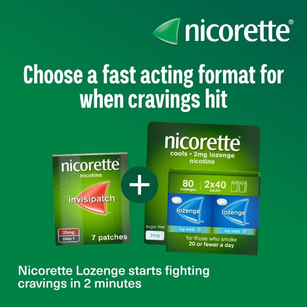 Nicorette invisi Nicotine Patch 15mg 7 Step2 (Stop Smoking)