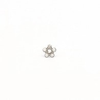 Studex Stainless Steel Daisy April Crystal Earrings